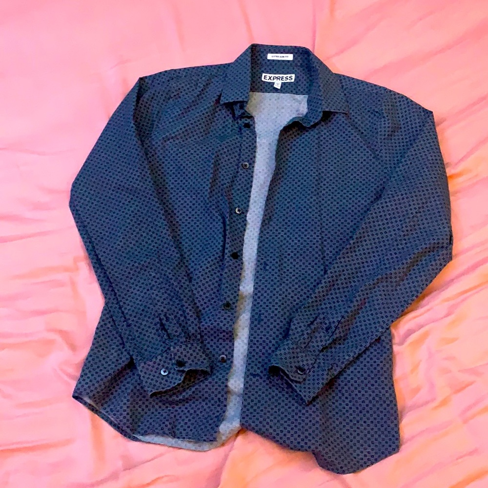 Blue Button Up